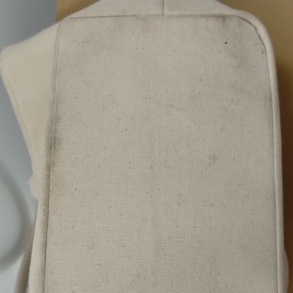 Camel Threads Tote bag blue and cream double strap lined with pockets - Picture 11 of 11